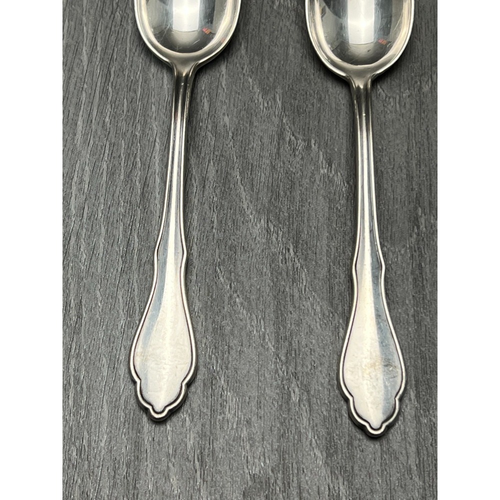 Solingen‎ Rostfrei Teaspoons Silver Plate 100 Flatware Vintage - Set of 2 - Picture 2 of 5